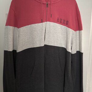 Aeropostale zip-up jacket, size L 💖🩶✨